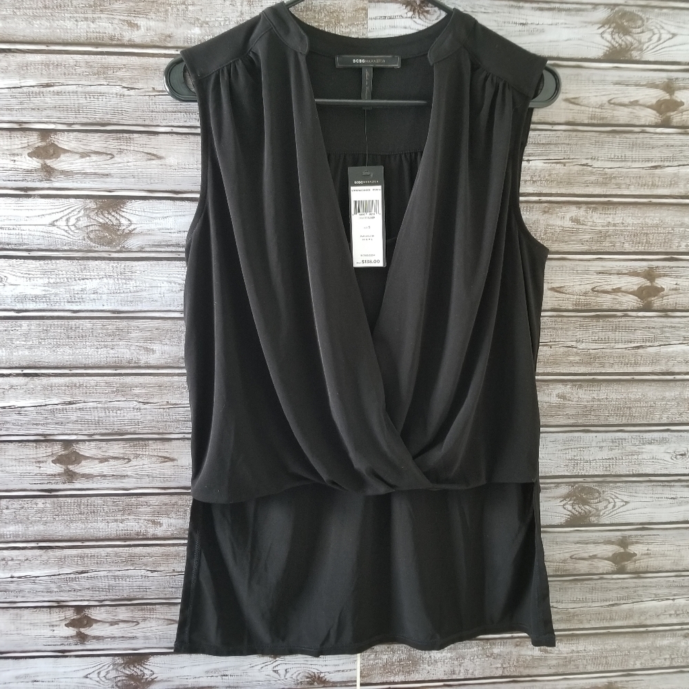 NWT BCBGMAXAZRIA Sleeveless Blouse Size S